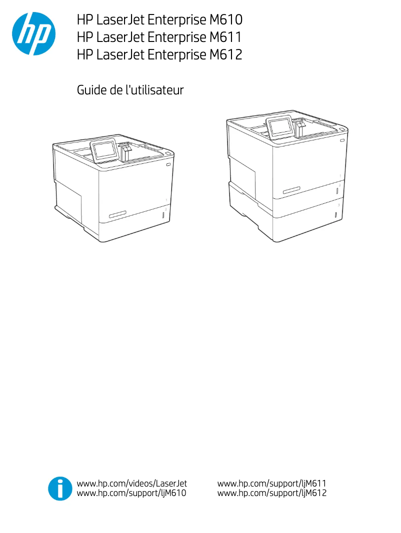 Página 1 del manual Manual de usuario HP LaserJet Enterprise M611dn