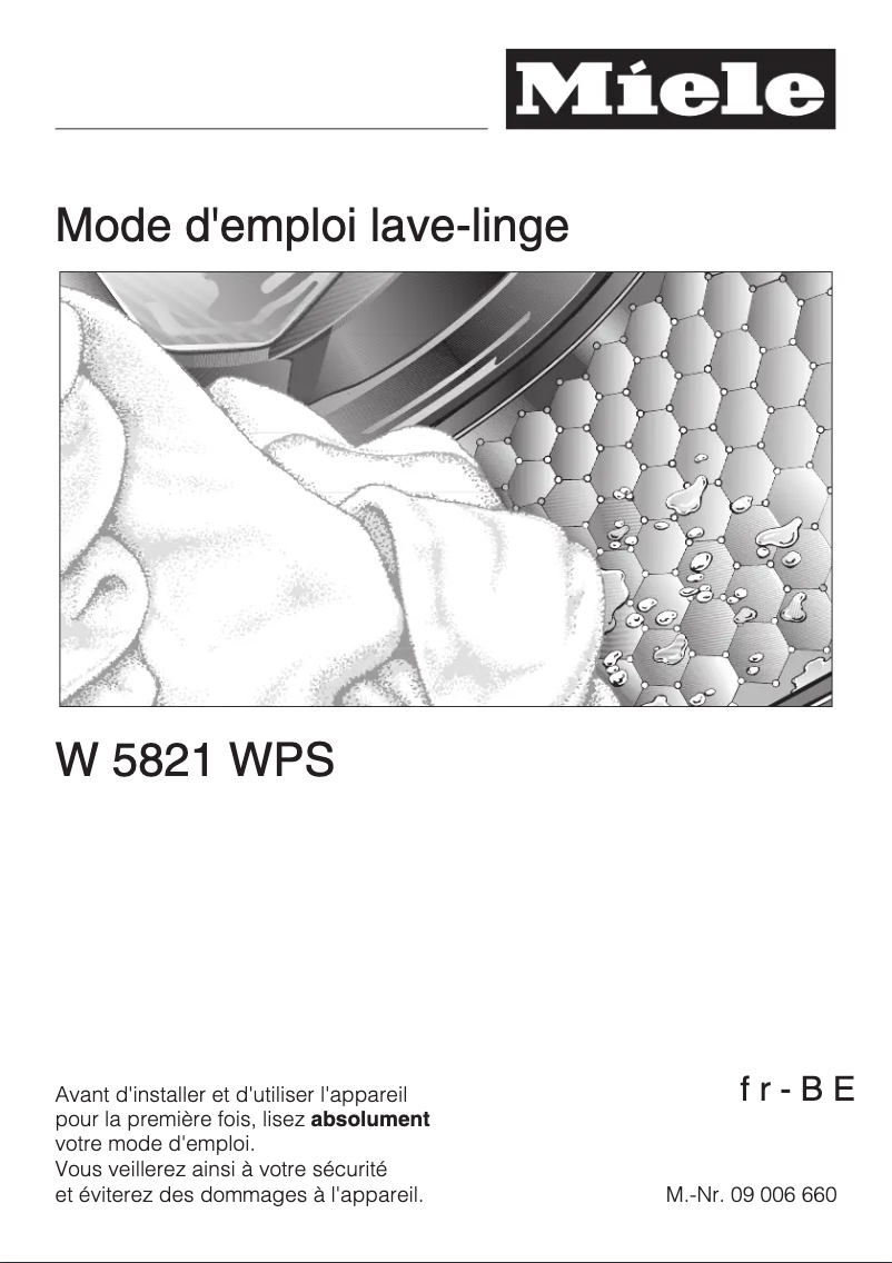 Image de la première page du manuel de l'appareil W 5821 WPS