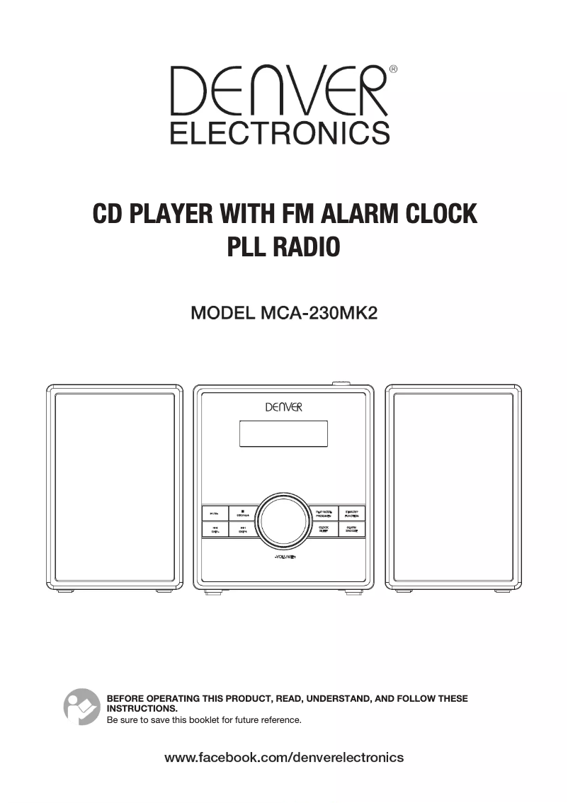 Imagen de la primera página del manual del dispositivo MCA-230
