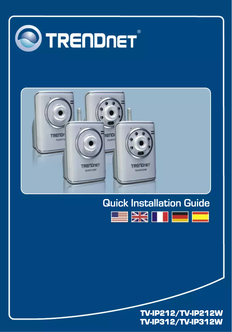 Page n°1 - Manuel utilisateur TRENDnet TV-IP312