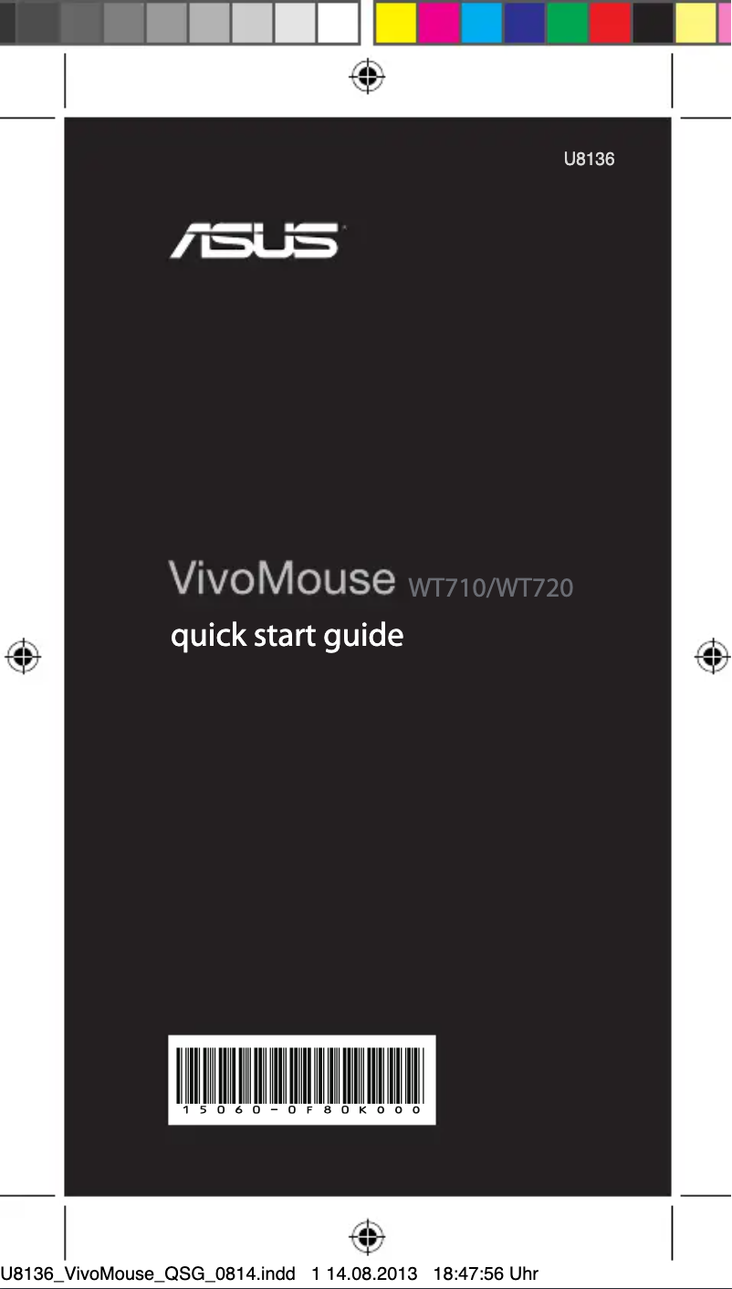 Page 1 de la notice Manuel utilisateur Asus VivoMouse WT720