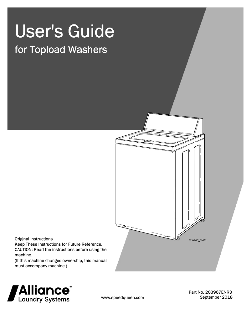 Image de la première page du manuel de l'appareil TR7003WN