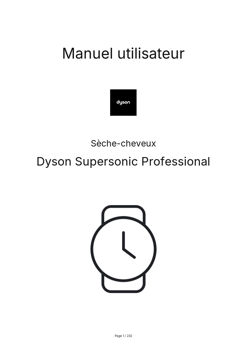 Image de la première page du manuel de l'appareil Supersonic Professional