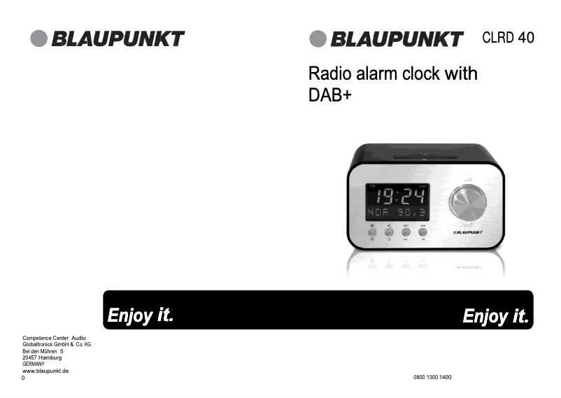 Page 1 de la notice Manuel utilisateur Blaupunkt CLRD 40
