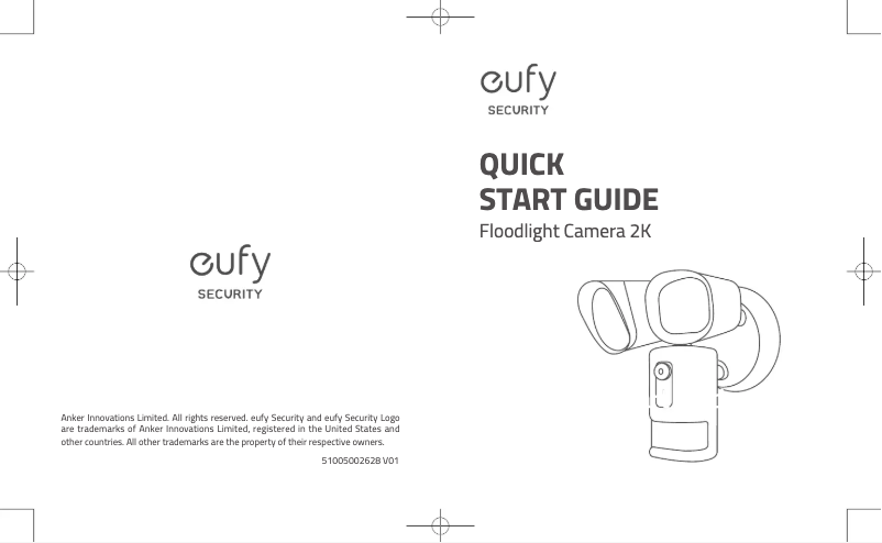Page 1 de la notice Manuel utilisateur Eufy Floodlight Camera 2K
