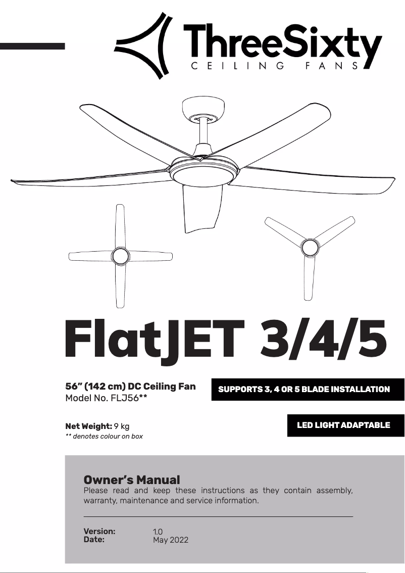 Página 1 del manual Manual de usuario ThreeSixty FlatJet 3