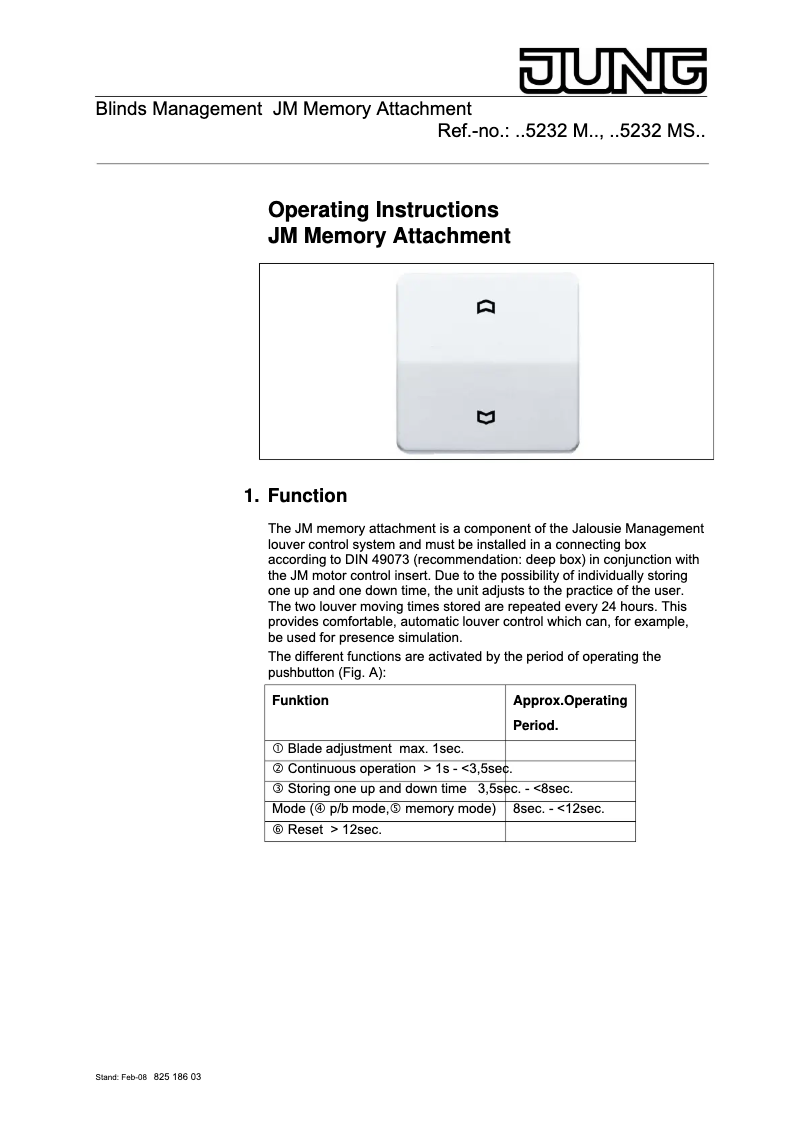 Imagen de la primera página del manual del dispositivo SL5232M