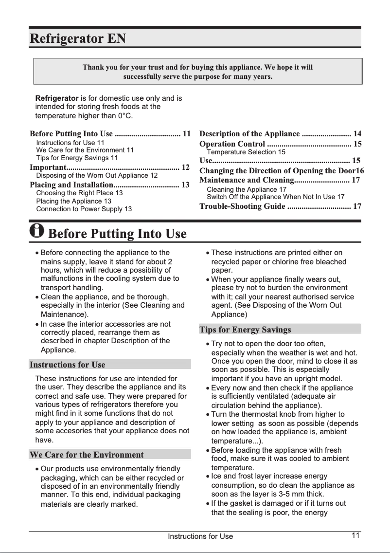 Image de la première page du manuel de l'appareil R3144W
