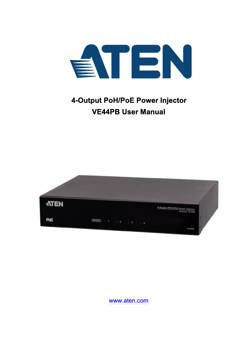 Page 1 de la notice Manuel utilisateur ATen VanCryst VE44PB