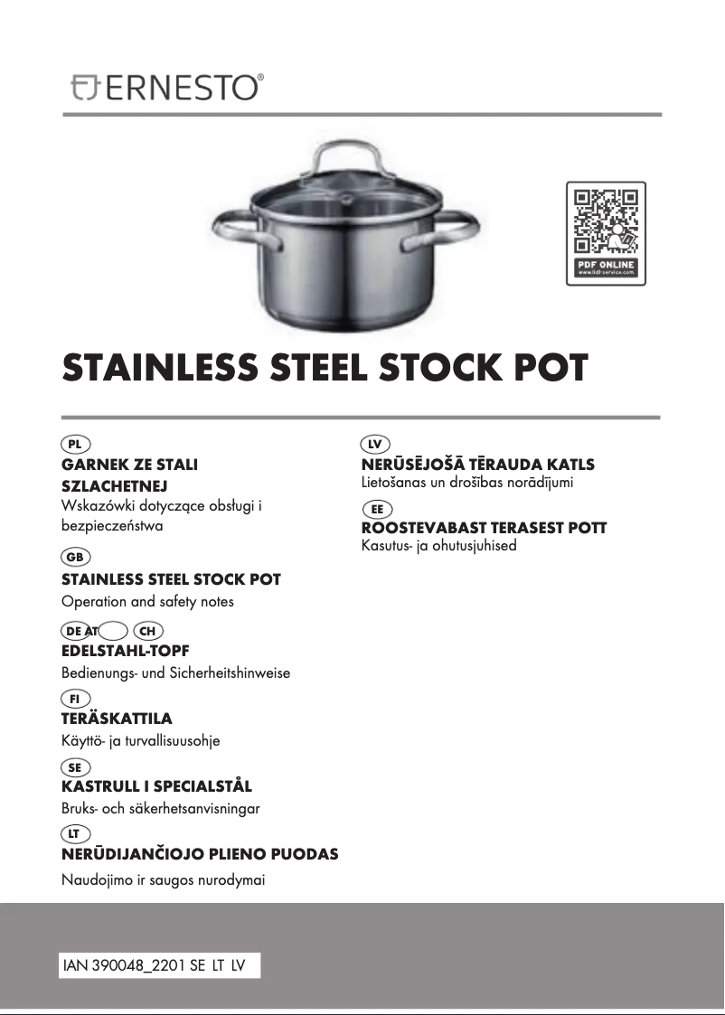 Page n°1 - Manuel utilisateur Ernesto IAN 390048