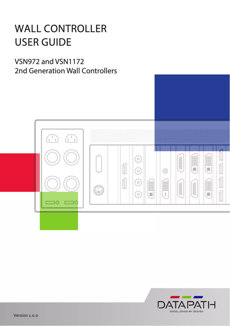 Page n°1 - Manuel utilisateur Datapath VSN1172