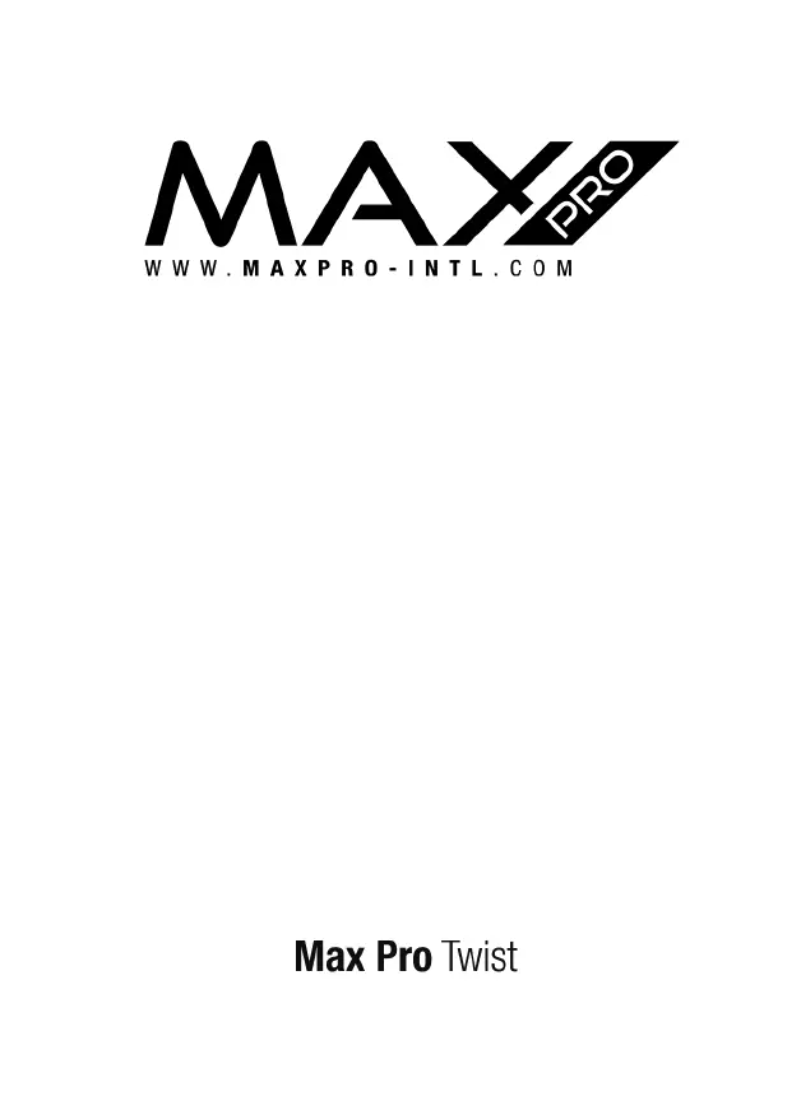 Page 1 de la notice Manuel utilisateur MAX Professional Twist 25mm