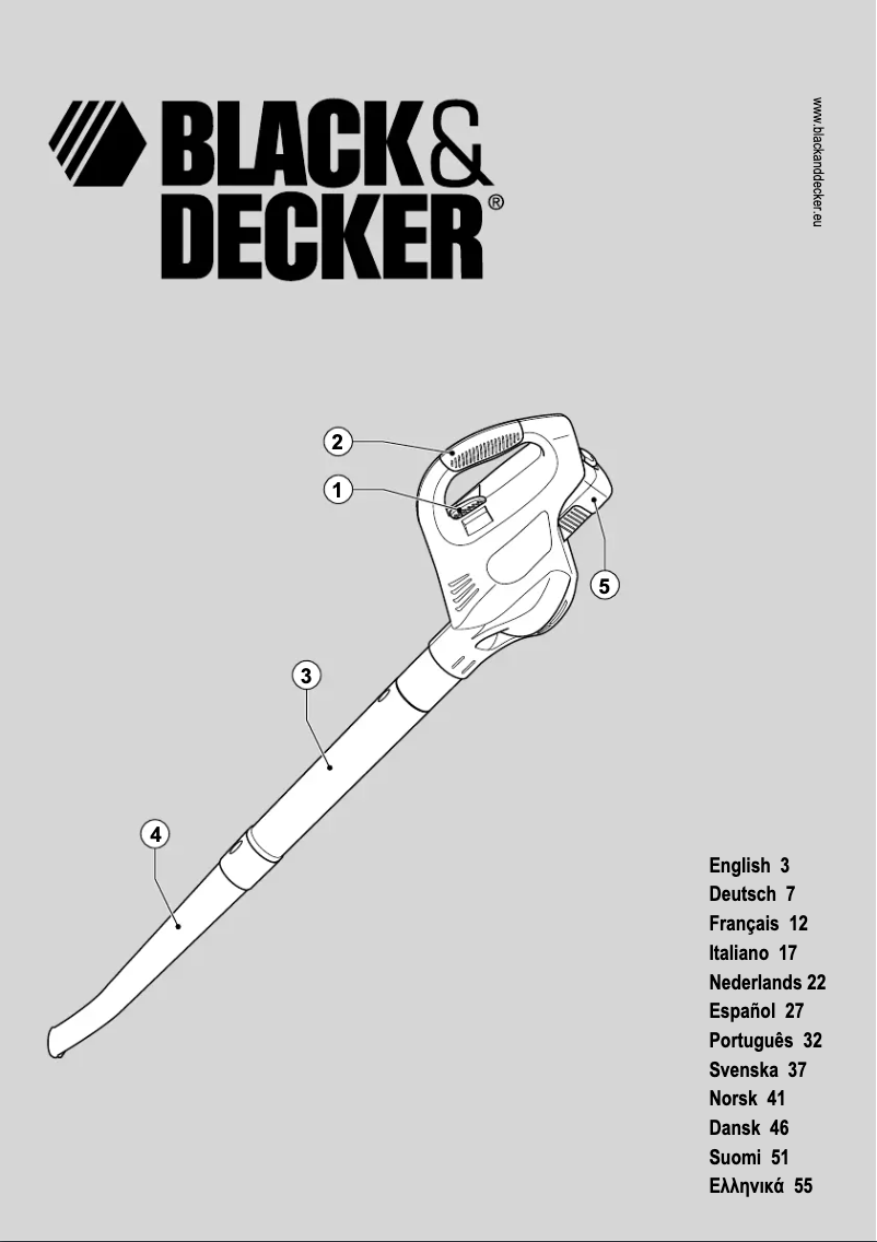 Page 1 de la notice Manuel utilisateur Black & Decker GW180