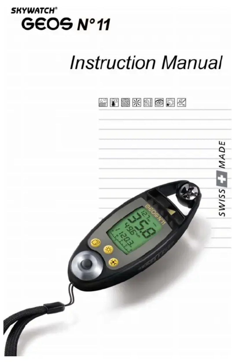 Image de la première page du manuel de l'appareil Skywatch GEOS No 11