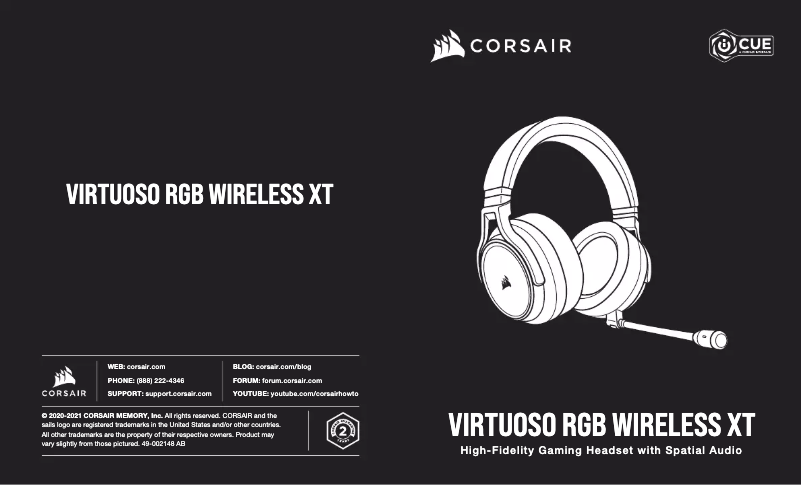 Image de la première page du manuel de l'appareil Virtuoso RGB Wireless XT