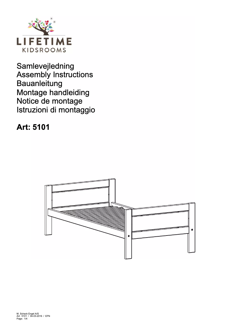 Page 1 de la notice Manuel utilisateur Lifetime 5101 Basic