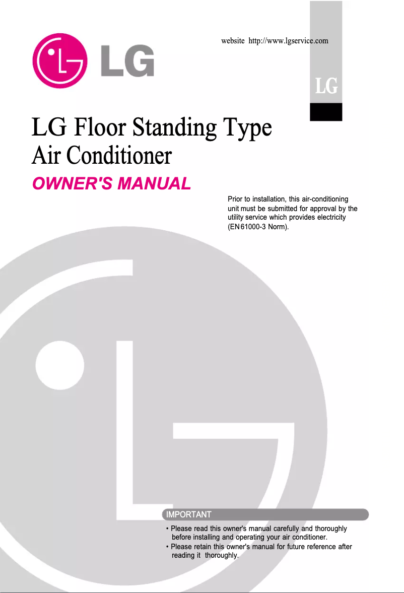 Page 1 de la notice Manuel utilisateur LG TPNC508TLC1