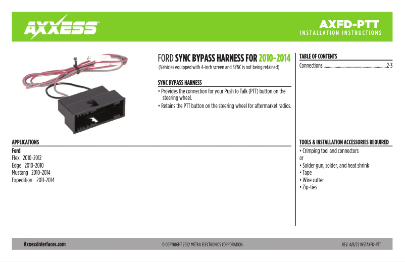 Página 1 del manual Manual de usuario AXESS AXFD-PTT