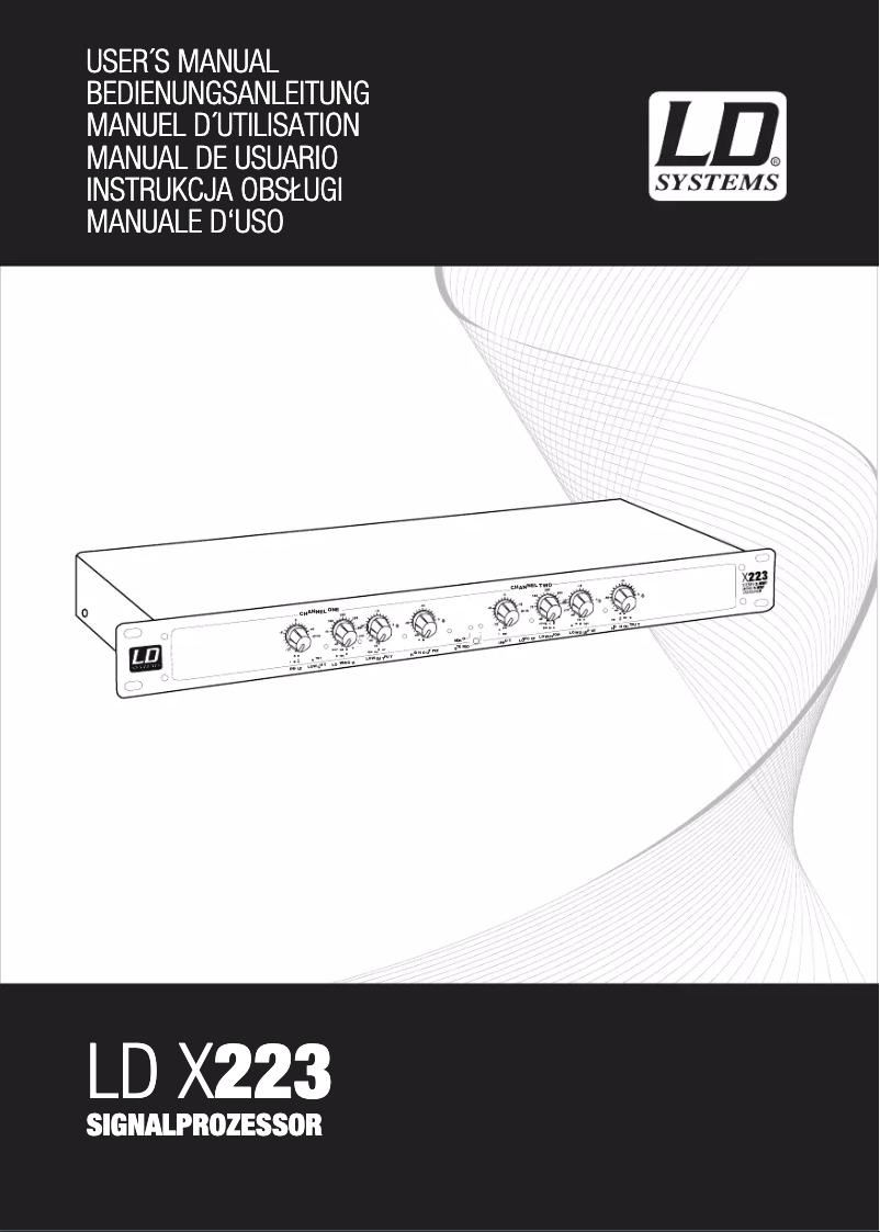 Page n°1 - Manuel utilisateur LD Systems LDU508CS4