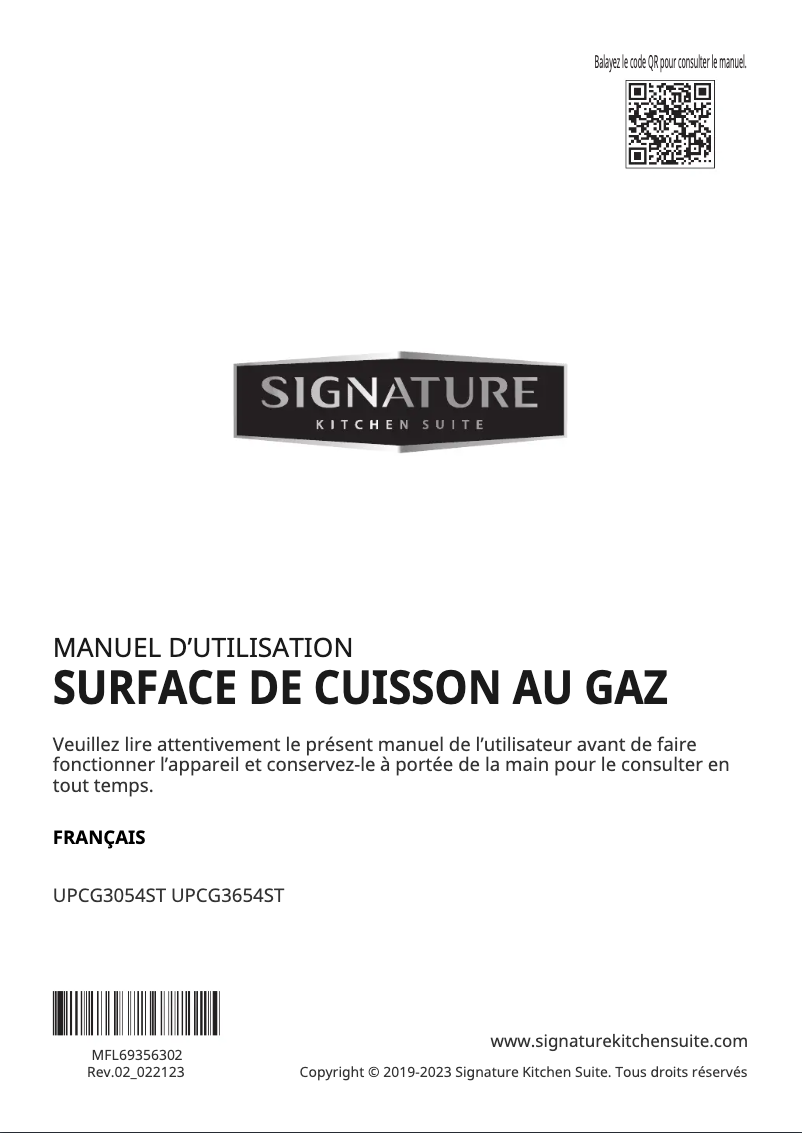 Page n°1 - Manuel utilisateur Signature SKSGT3654S