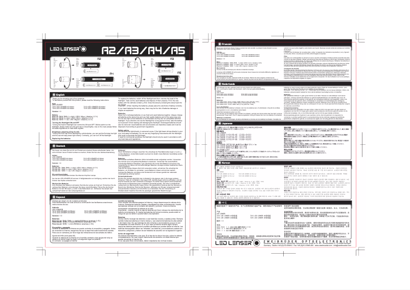 Image de la première page du manuel de l'appareil A3