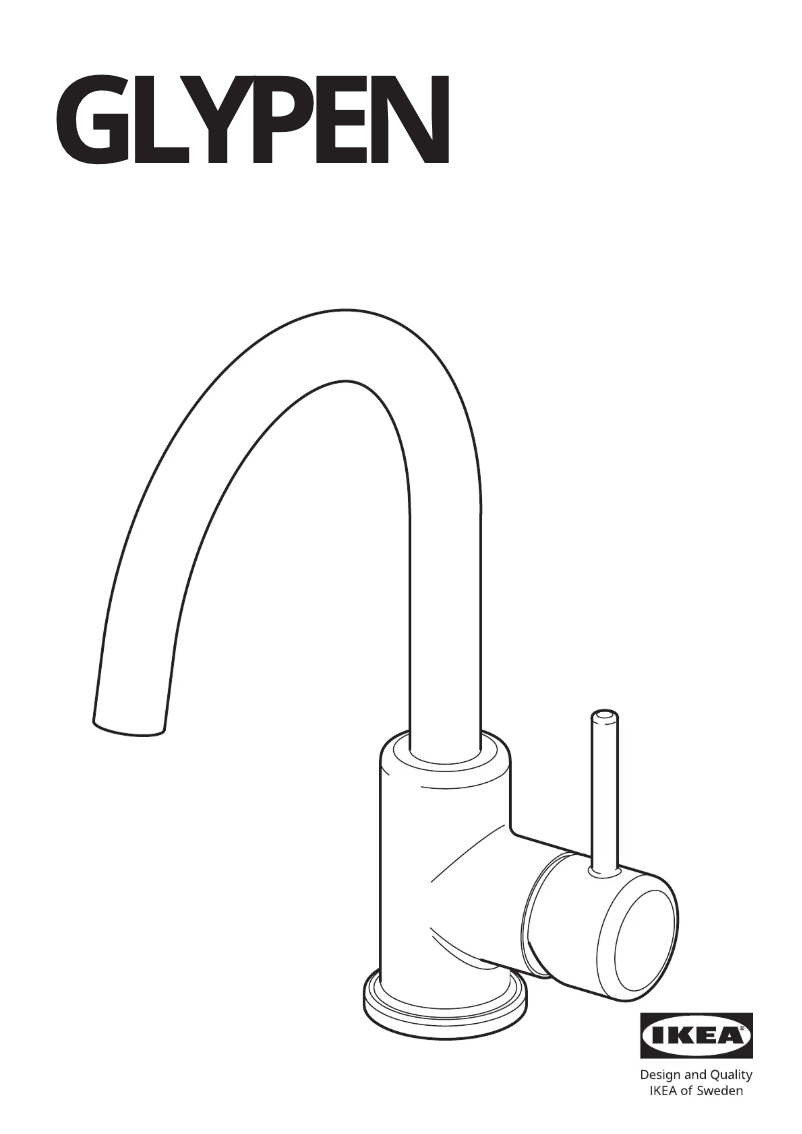 Page 1 de la notice Manuel utilisateur Ikea GLYPEN 804.423.77
