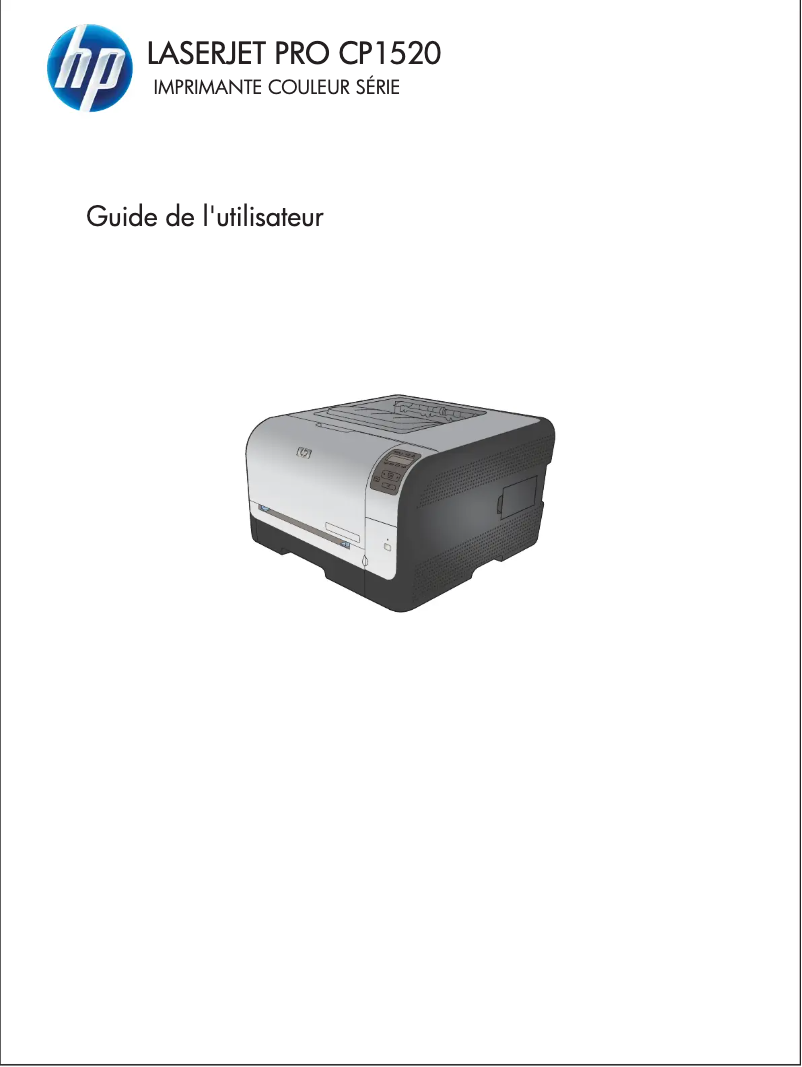 Page n°1 - Manuel utilisateur HP LaserJet Pro CP1525