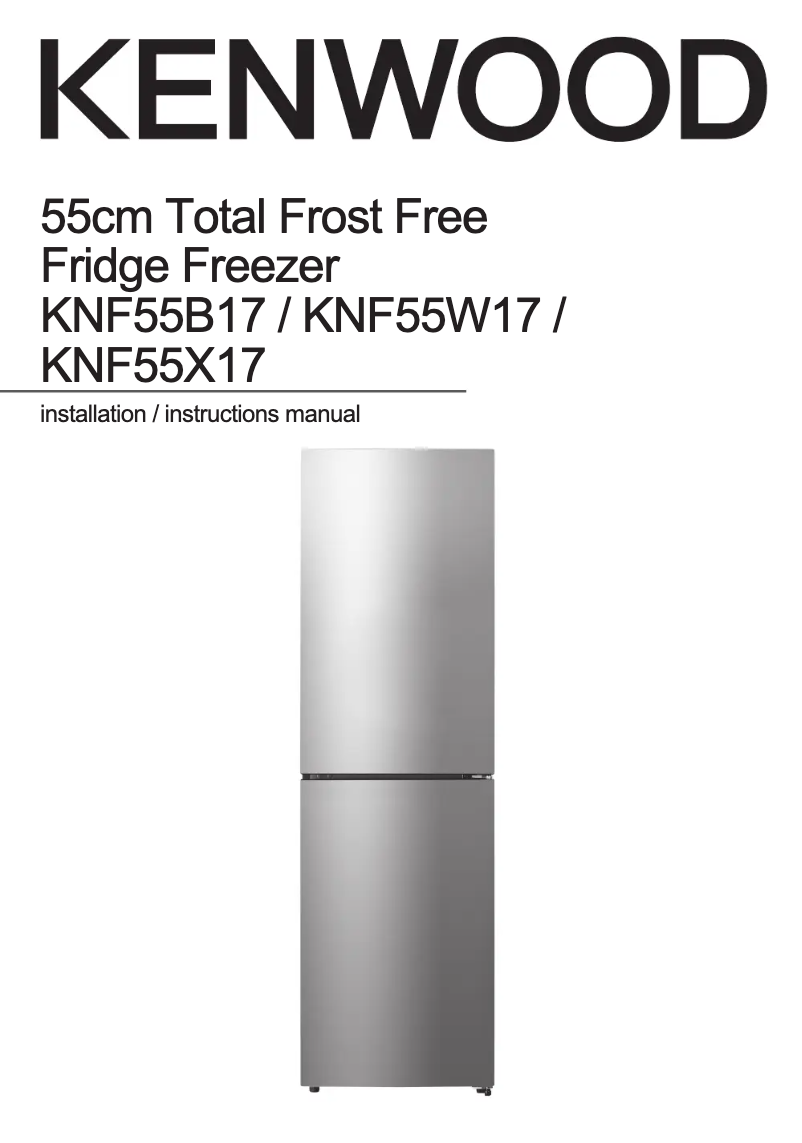 Image de la première page du manuel de l'appareil KNF55W17