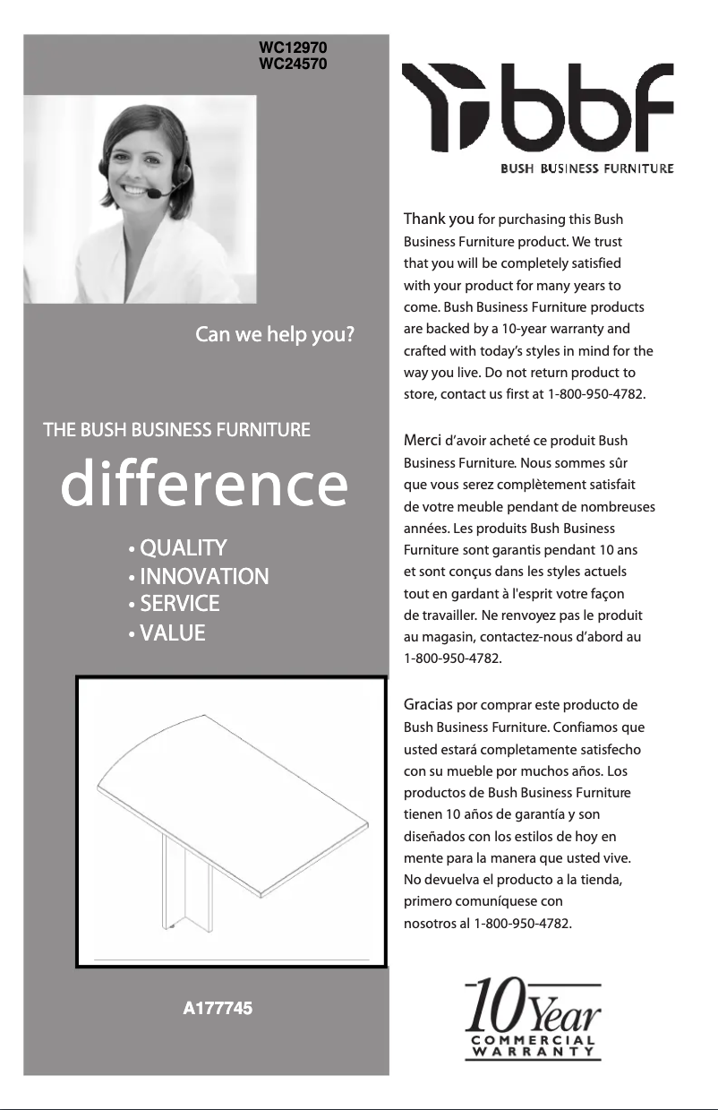 Page n°1 - Manuel utilisateur bbf Elite WC24570