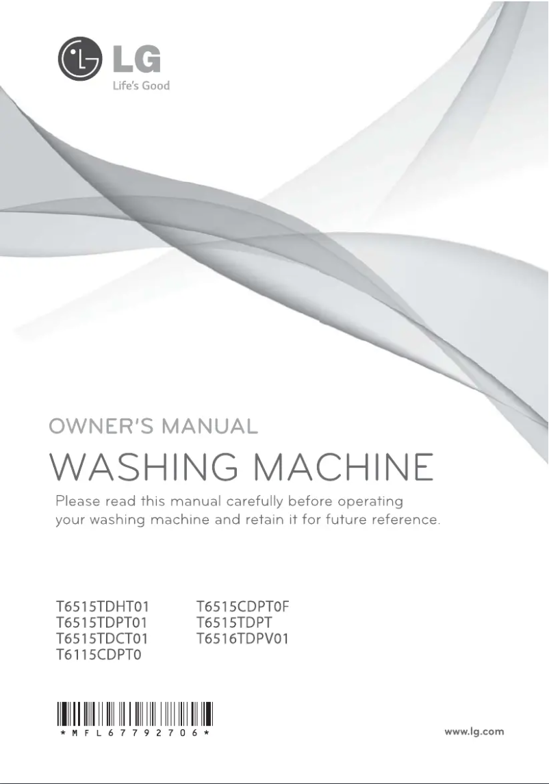Page 1 de la notice Manuel utilisateur LG T6516TDPV01