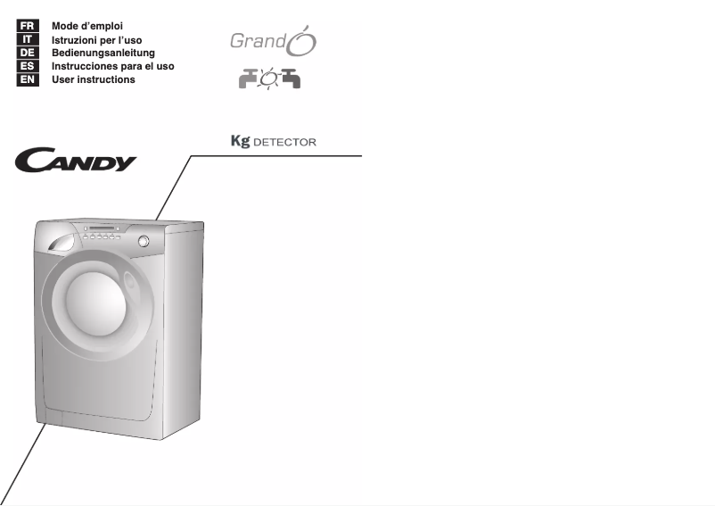 Page n°1 - Manuel utilisateur Candy GO 1272DHC-84S