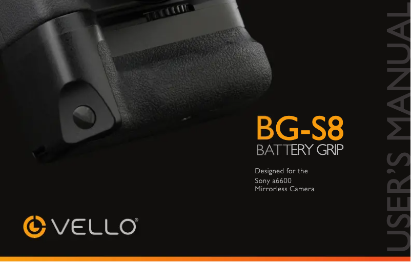 Image de la première page du manuel de l'appareil BG-S8