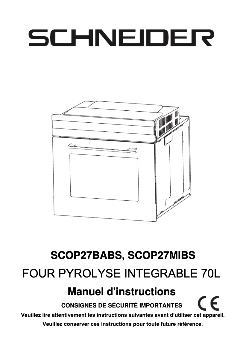 Page 1 de la notice Manuel utilisateur Schneider SCOP27BABS