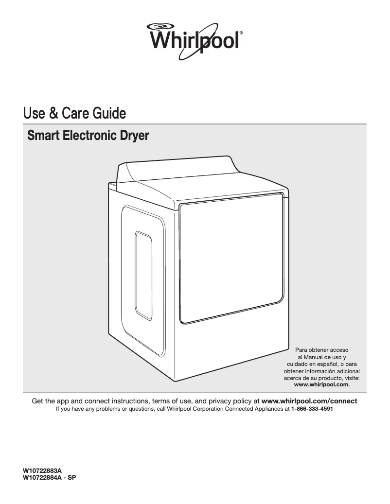 Page 1 de la notice Manuel utilisateur Whirlpool WED8700EC