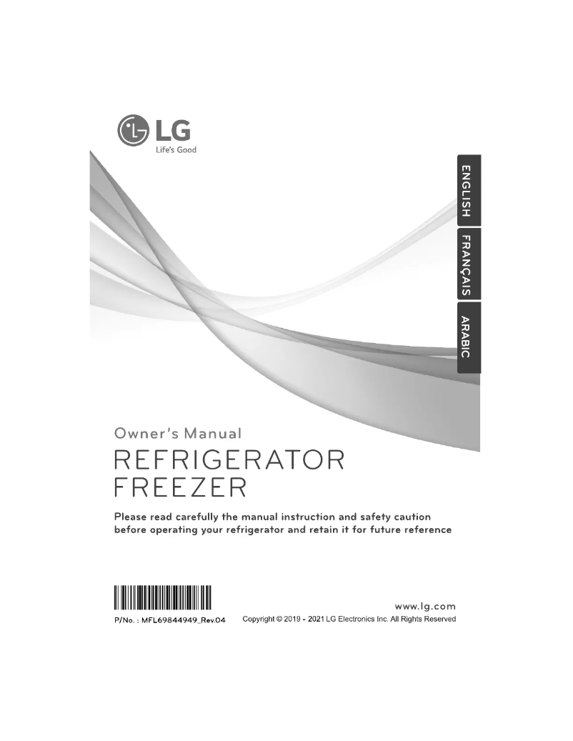Page 1 de la notice Manuel utilisateur LG GN-C422SLCL