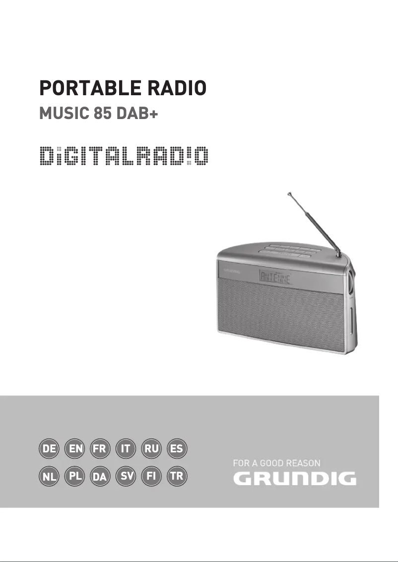 Page n°1 - Manuel utilisateur Grundig MUSIC 85 DAB plus