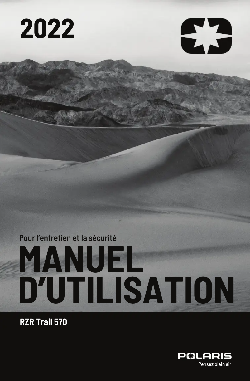 Page 1 de la notice Manuel utilisateur Polaris RZR Trail 570 (2022)