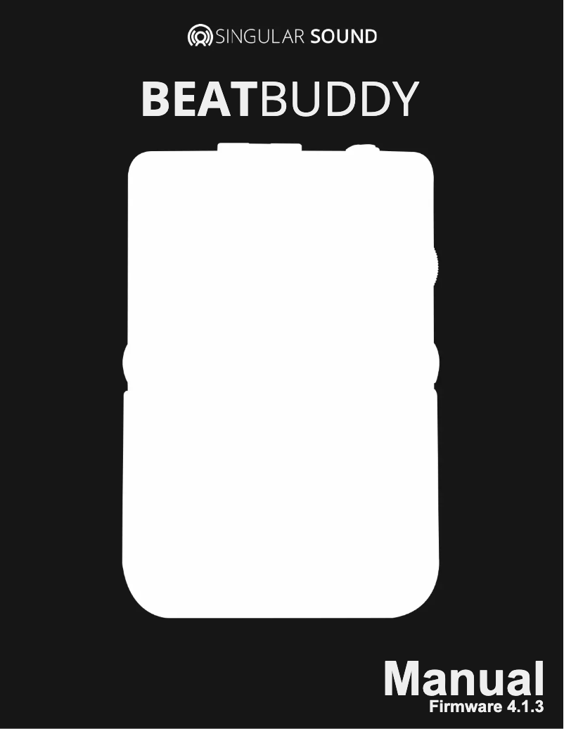 Image de la première page du manuel de l'appareil BeatBuddy 2
