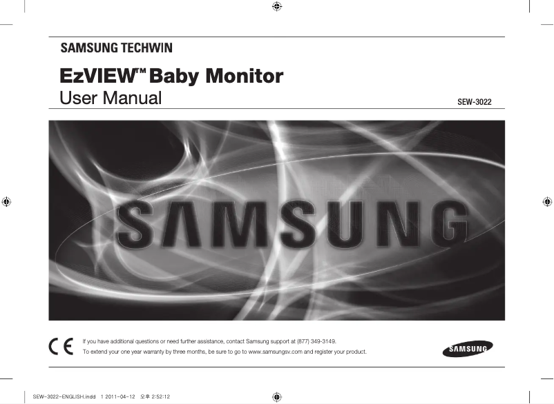 Page 1 de la notice Manuel utilisateur Samsung EzView SEW3022