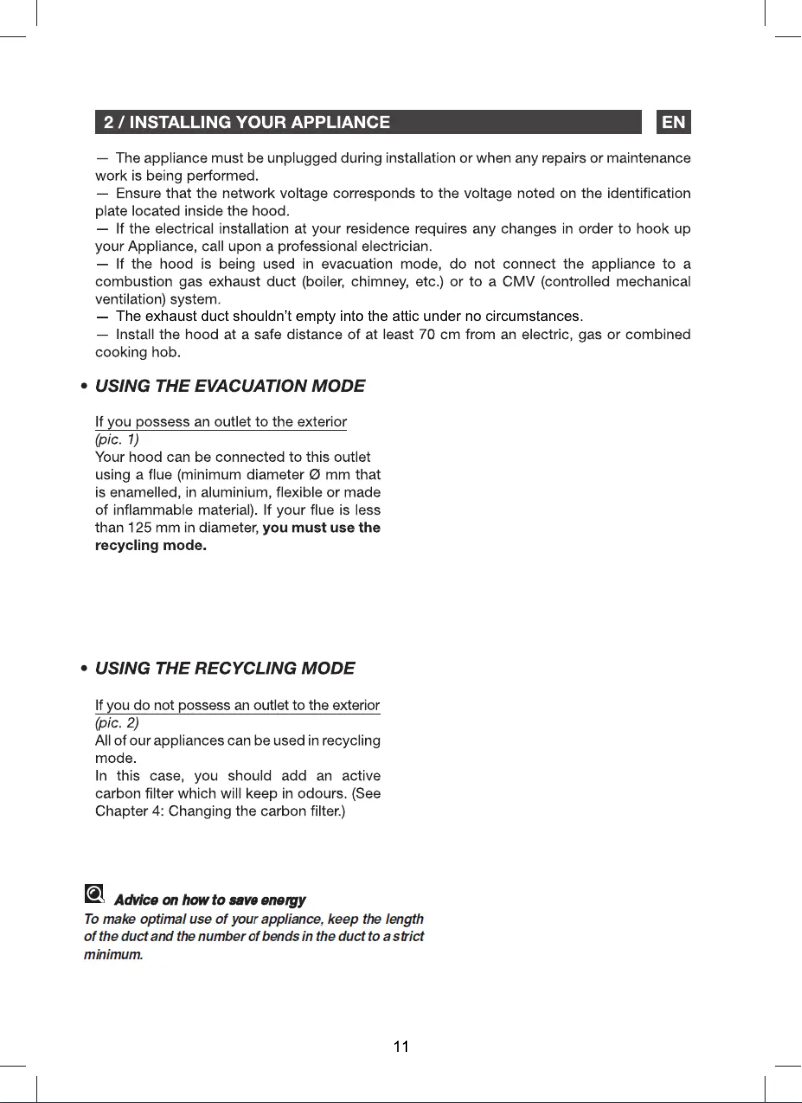 Page 1 de la notice Guide d'installation Brandt BHB1944IX