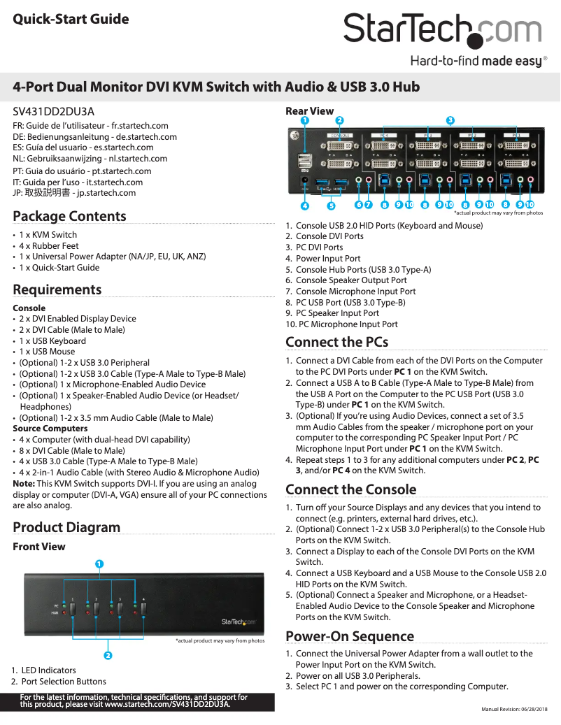 Page n°1 - Manuel utilisateur StarTech.com SV431DD2DU3A