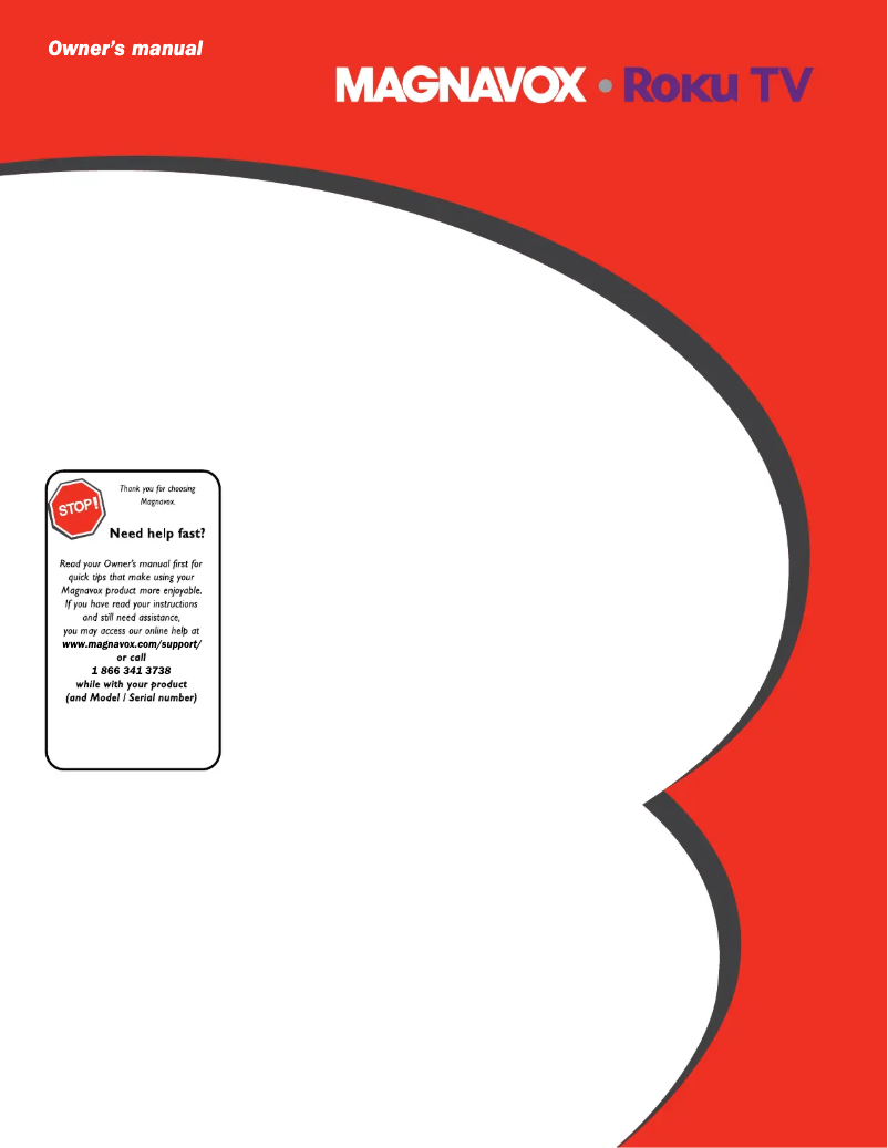 Page 1 de la notice Manuel utilisateur Magnavox 65MV379R