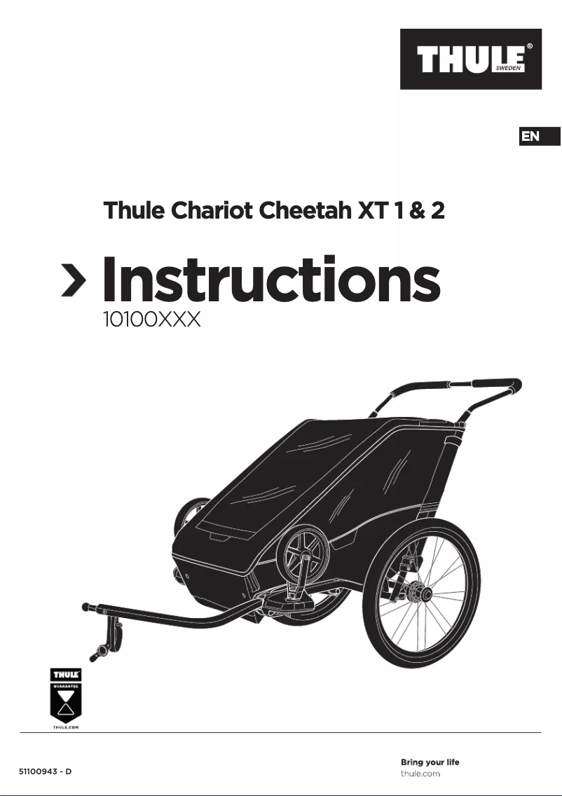 Page n°1 - Manuel utilisateur Thule Chariot Cheetah XT 2