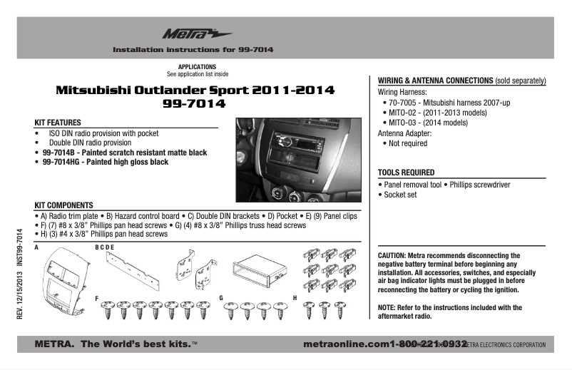 Page 1 de la notice Manuel utilisateur AXESS 99-7014B