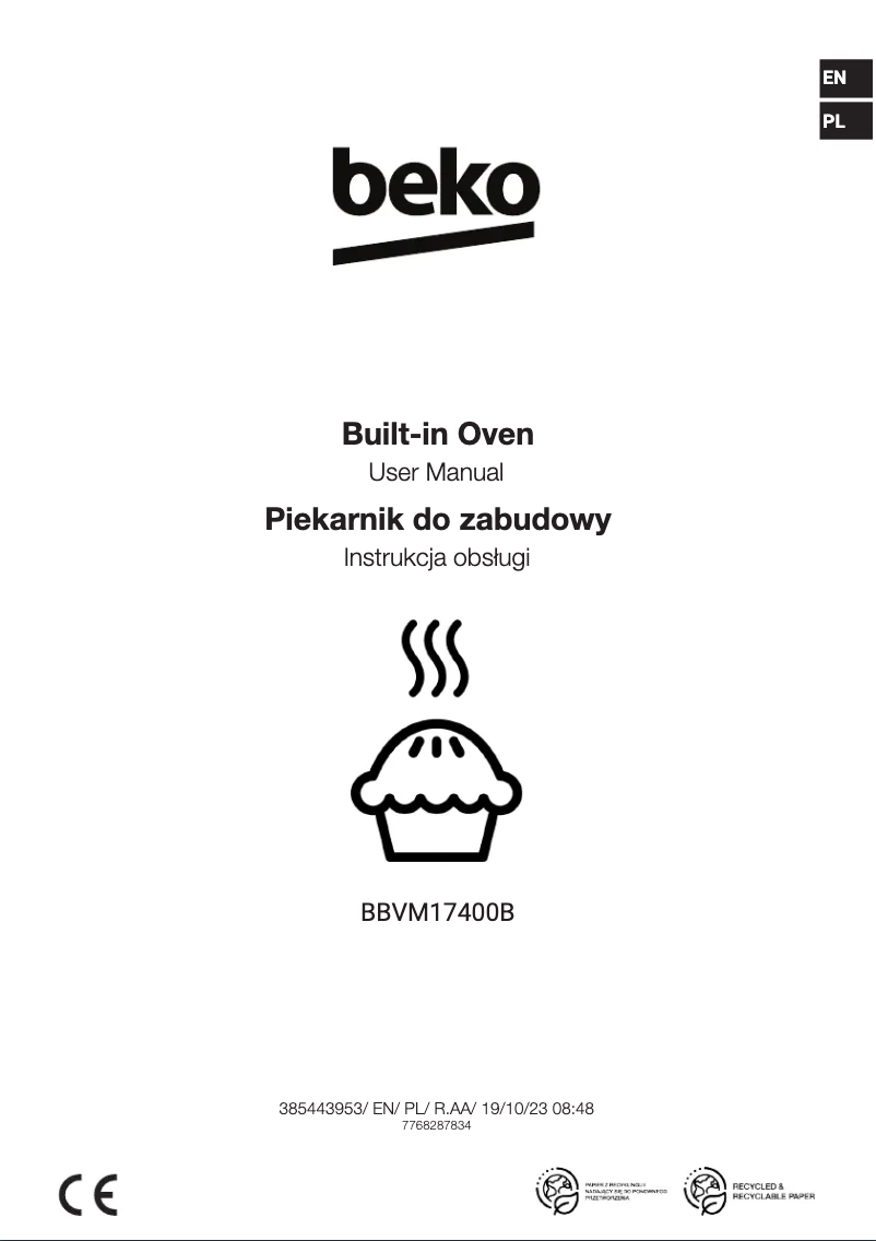 Page 1 de la notice Manuel utilisateur Beko BBVM17400B