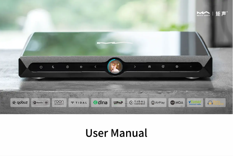 Page 1 de la notice Manuel utilisateur Matrix Audio X-Sabre 3