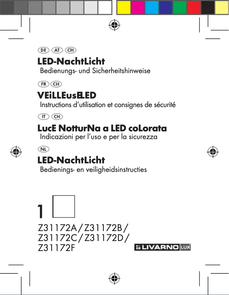 Page 1 de la notice Manuel utilisateur Livarno Lux IAN 87960