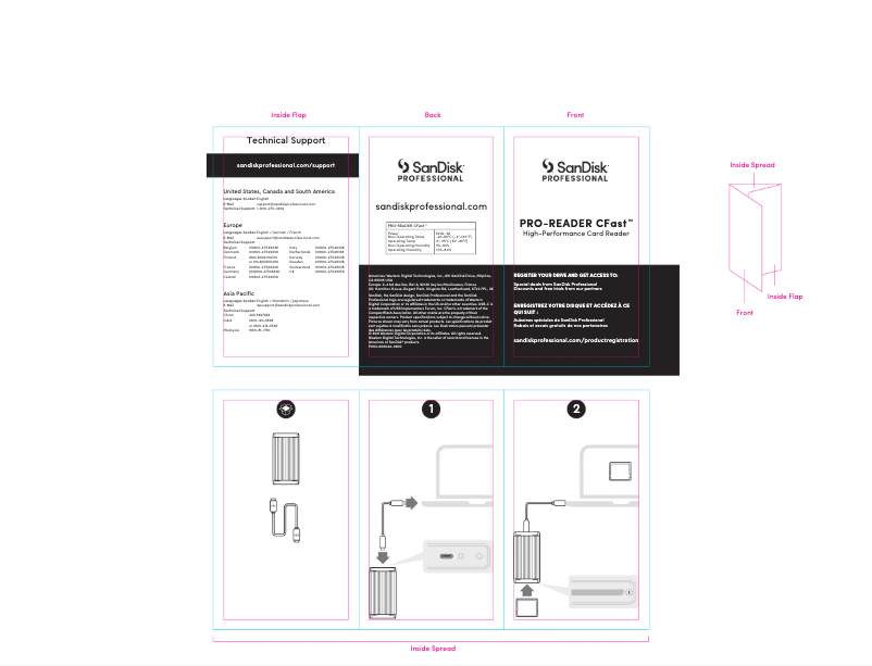 Image de la première page du manuel de l'appareil PRO-READER CFast