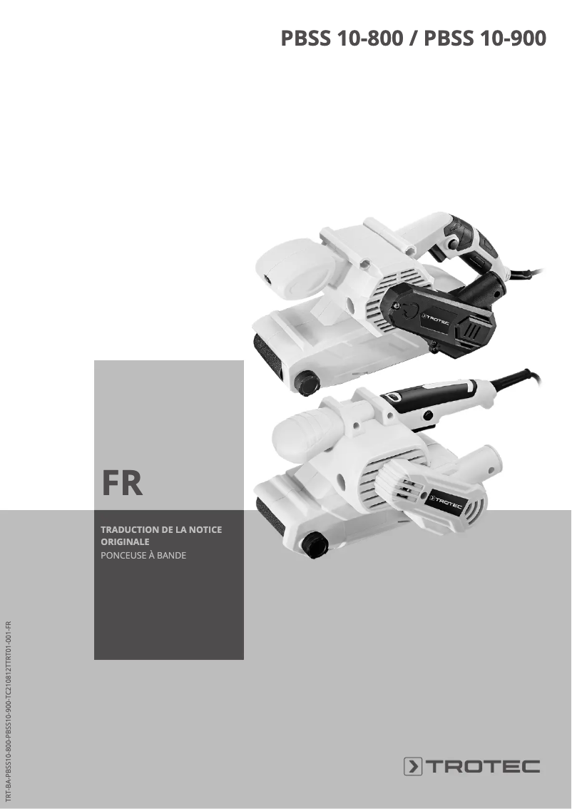Page n°1 - Manuel utilisateur Trotec PBSS 10-900