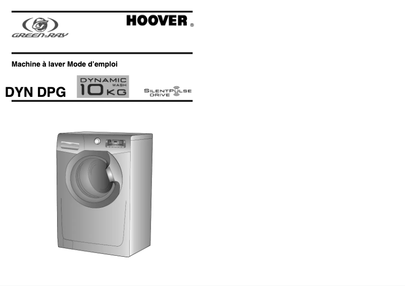 Page n°1 - Manuel utilisateur Hoover DYN10145DPG/L-47